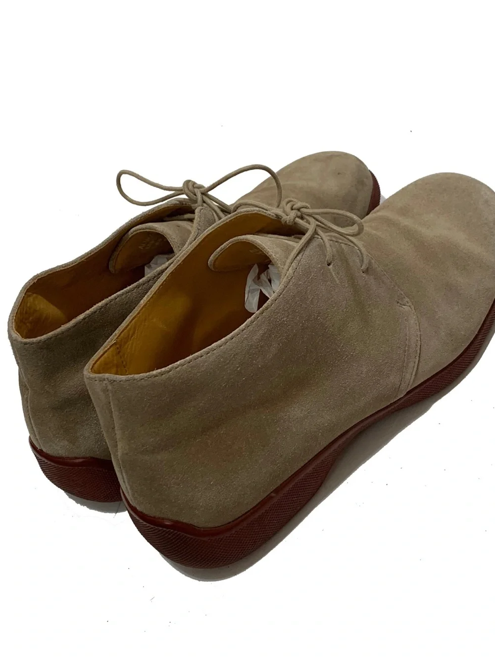 Polo Ralph Lauren Men's Beige Suede Lace-Up Chukka Boots